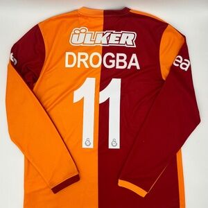 Drogba #11 Galatasaray SK 2013/2014 Home ORIGINAL Nike Long Sleeve Jersey L